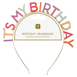 It's My Birthday Headband in Rose by Talking Tables