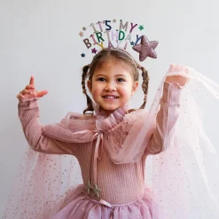 It's My Birthday Headdress in Metallics by Mimi & Lula