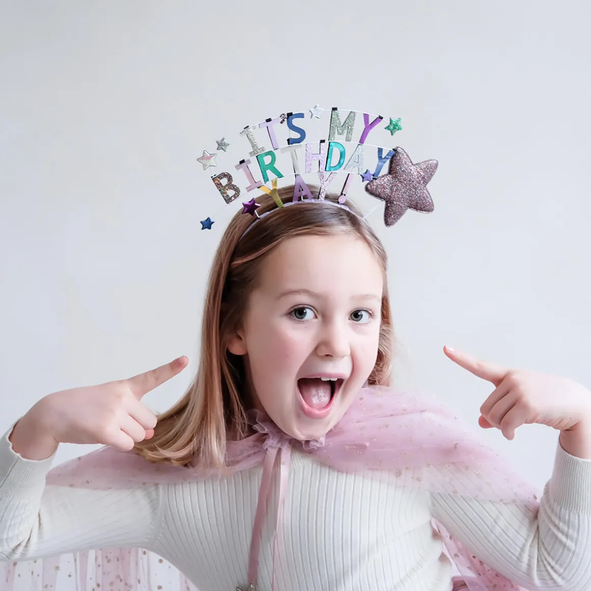 It's My Birthday Headdress in Metallics by Mimi & Lula
