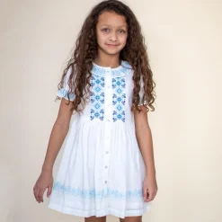 Ivy Dress in Opaline Embroidery by Lali