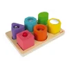 I Wood Shapes and Sounds 6 Block Puzzle by Janod