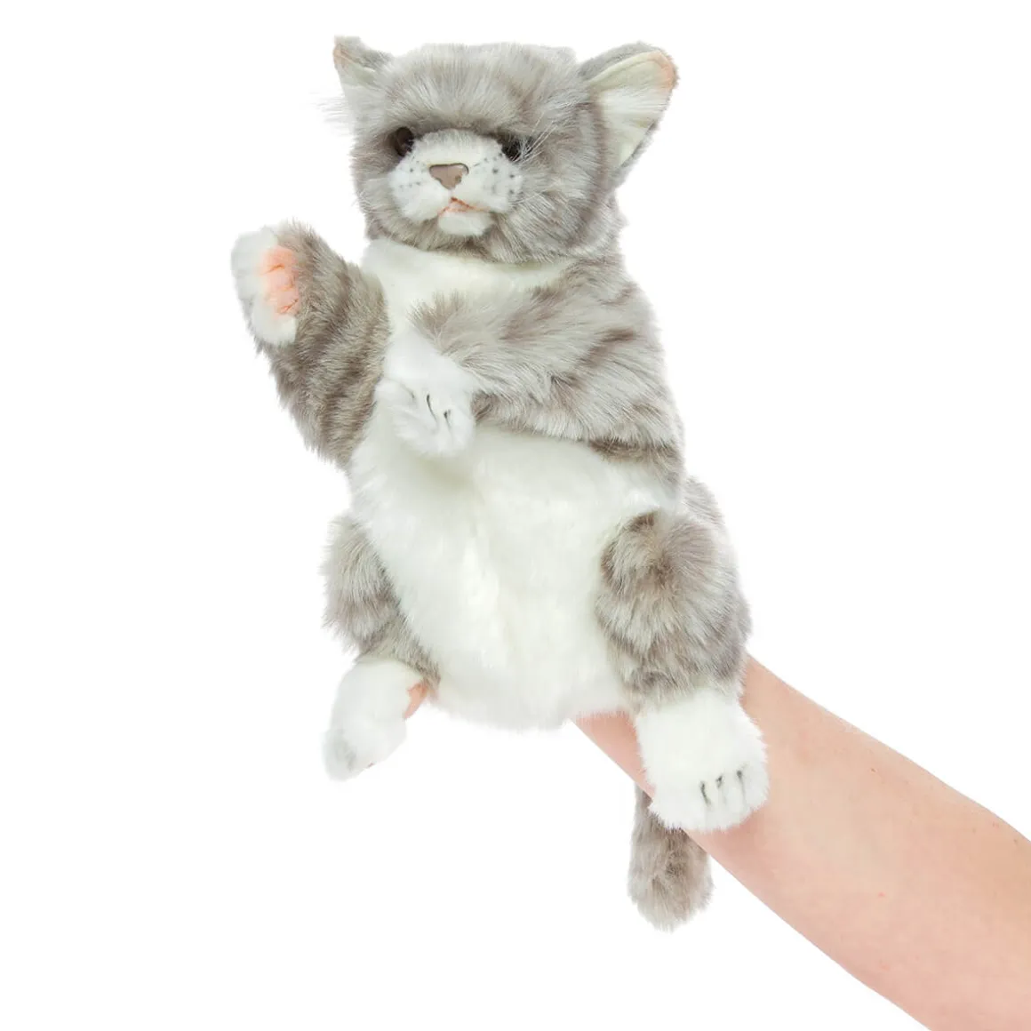 Jacquard Cat Hand Puppet (30cm) by Hansa