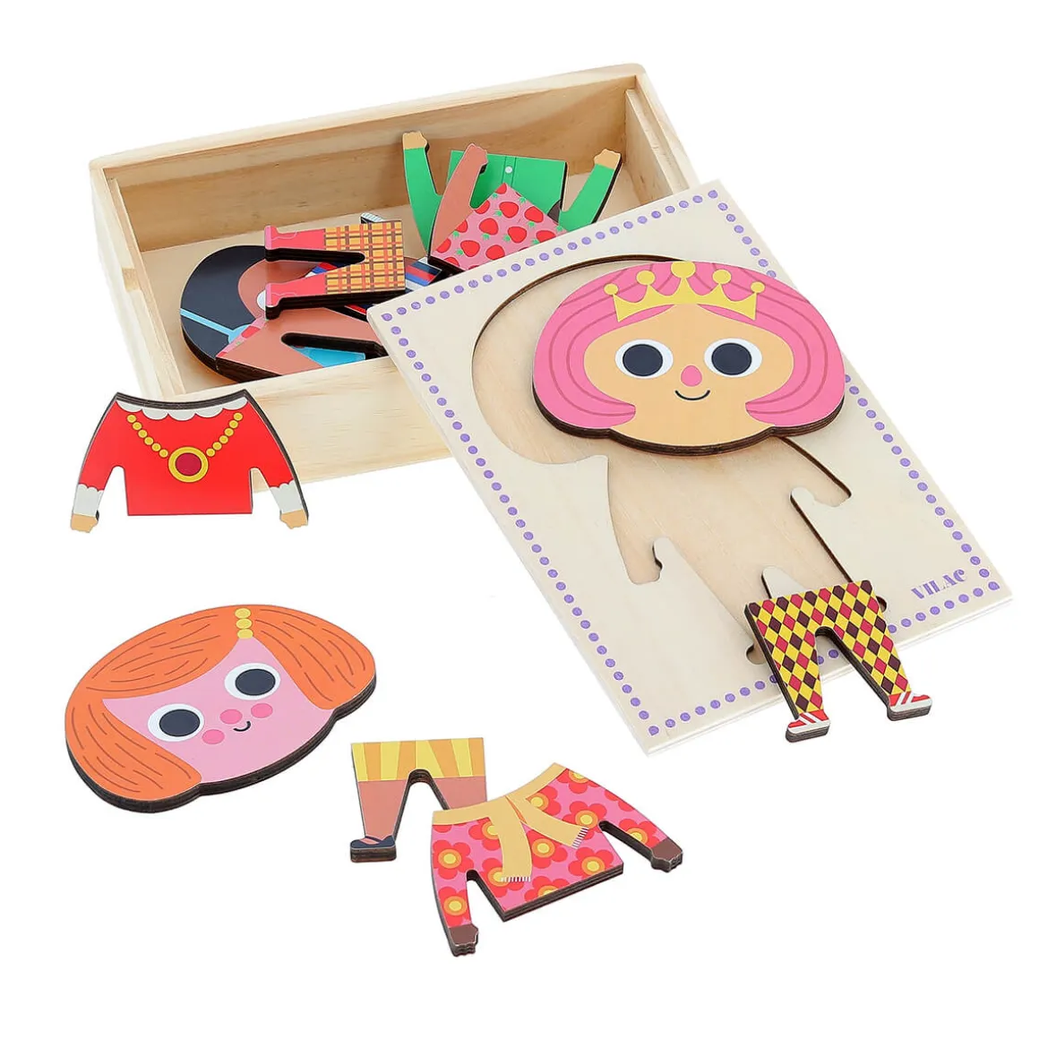 Jade Moody Wooden Puzzle by Vilac