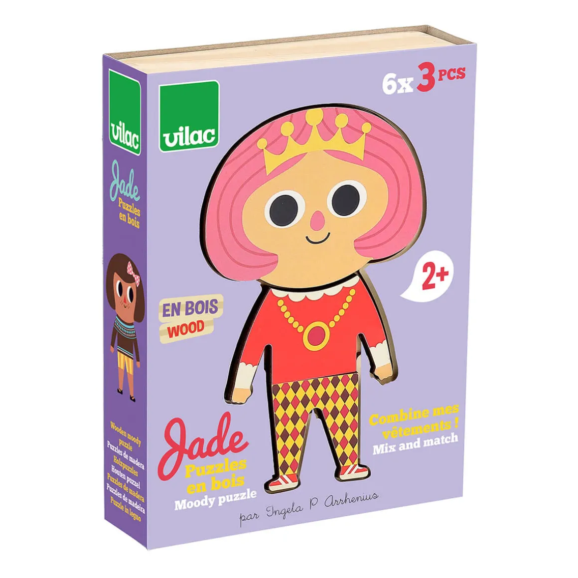 Jade Moody Wooden Puzzle by Vilac