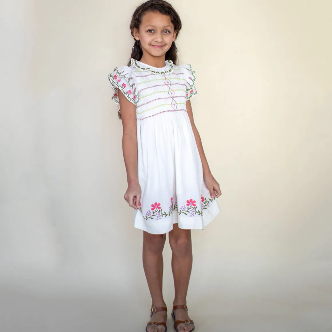 Jane Dress in Opaline Silk by Lali
