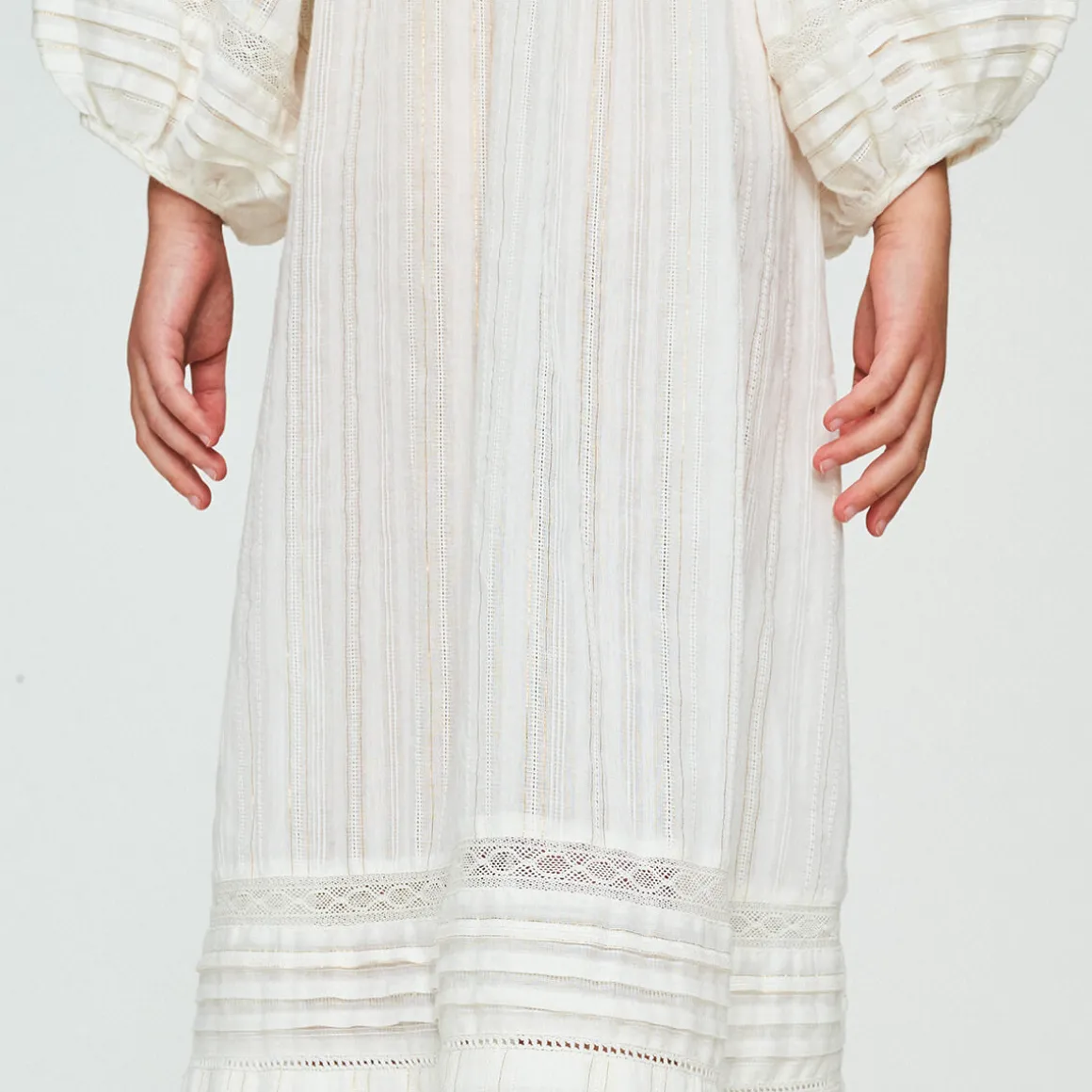 Jasmine Dress in Vintage White by Faune
