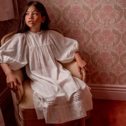 Jasmine Dress in Vintage White by Faune
