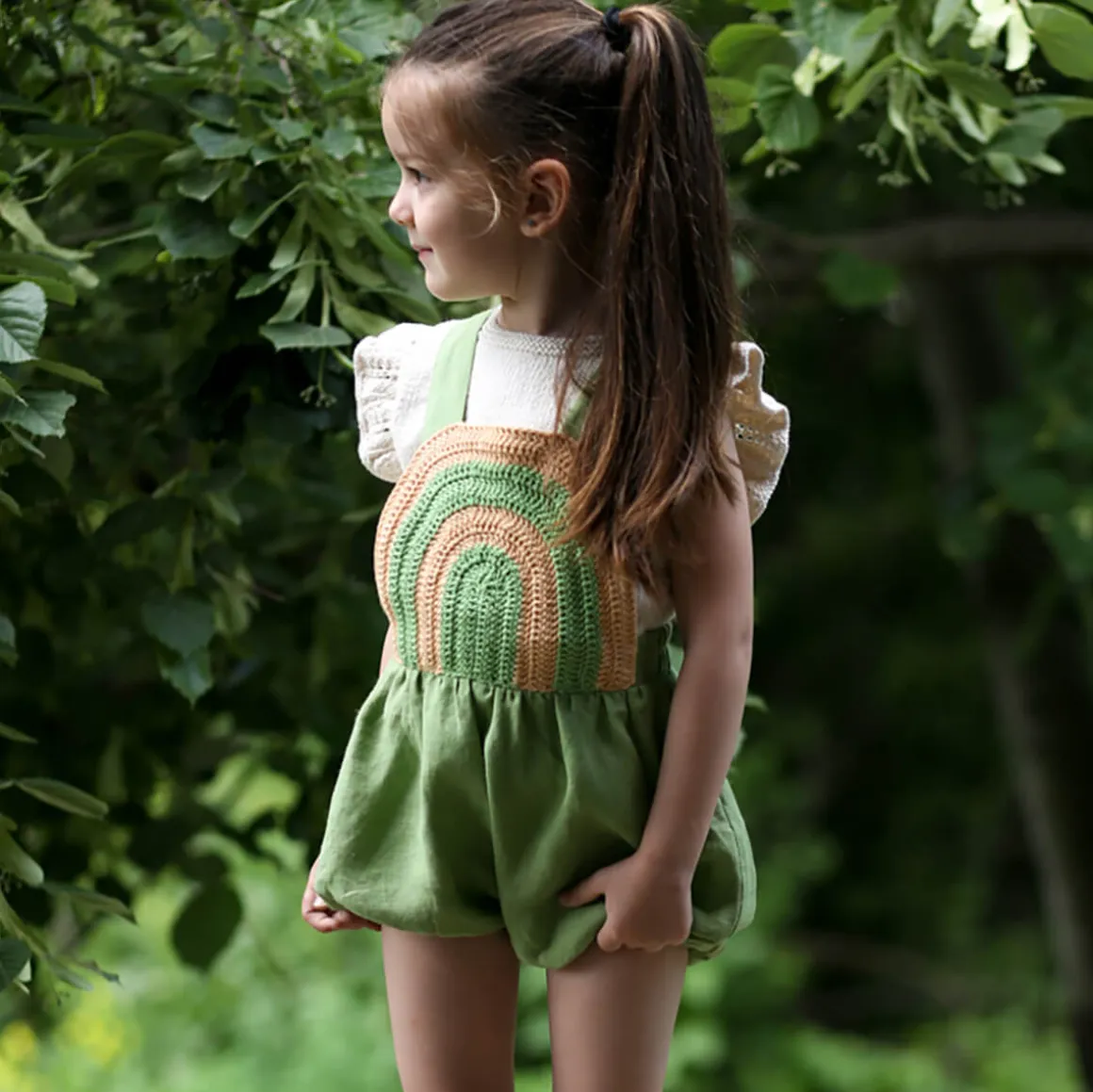 Jasmine Shorts in Forest by Kalinka - Last Ones In Stock - 4-6 Years