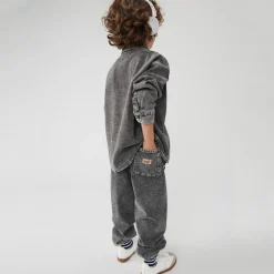 Jazy Kid's Denim Trousers in Grey by American Vintage