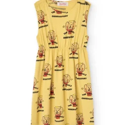 Jersey Marten Kids Dress in Yellow by The Animals Observatory