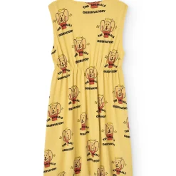 Jersey Marten Kids Dress in Yellow by The Animals Observatory