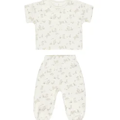 Jersey Tee + Pant Set in Bunnies by Quincy Mae