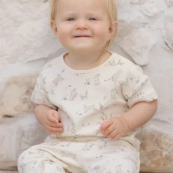 Jersey Tee + Pant Set in Bunnies by Quincy Mae