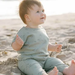 Jersey Tee + Pant Set in Dino by Quincy Mae