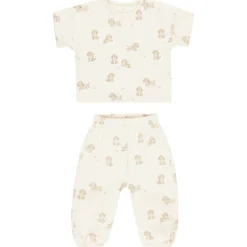 Jersey Tee + Pant Set in Puppies by Quincy Mae