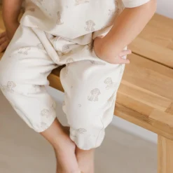 Jersey Tee + Pant Set in Puppies by Quincy Mae