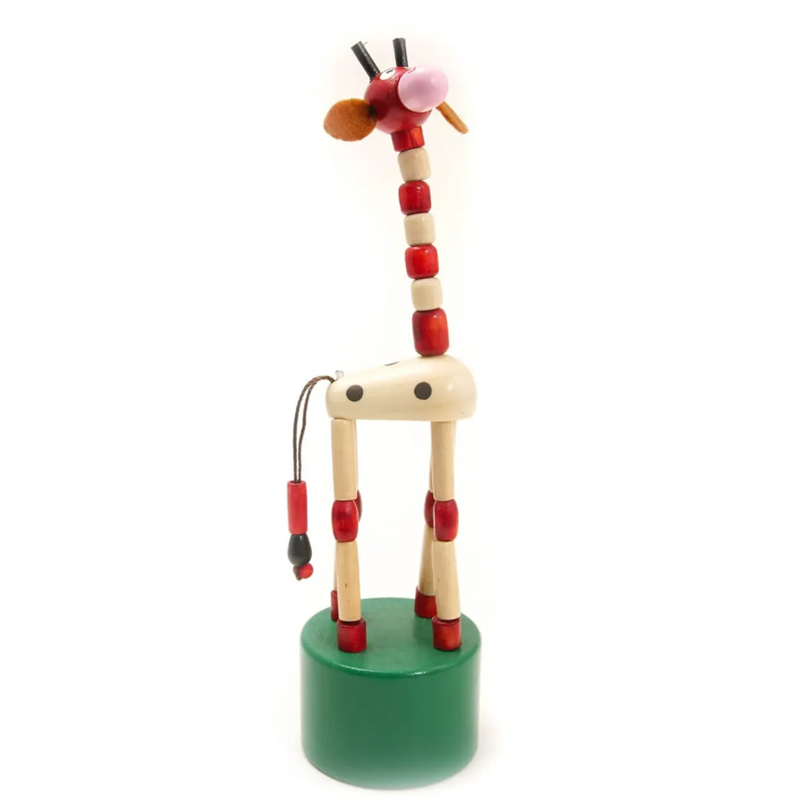 Jiggling Giraffe Push Up Toy by House Of Marbles