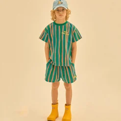JM Striped Shorts in Green by Jelly Mallow