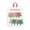 Jolly Glitter Star Clips by Rockahula