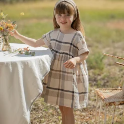 Josephine Dress in Anthracite by 1+ in the Family - Last Ones In Stock - 3-12 Months