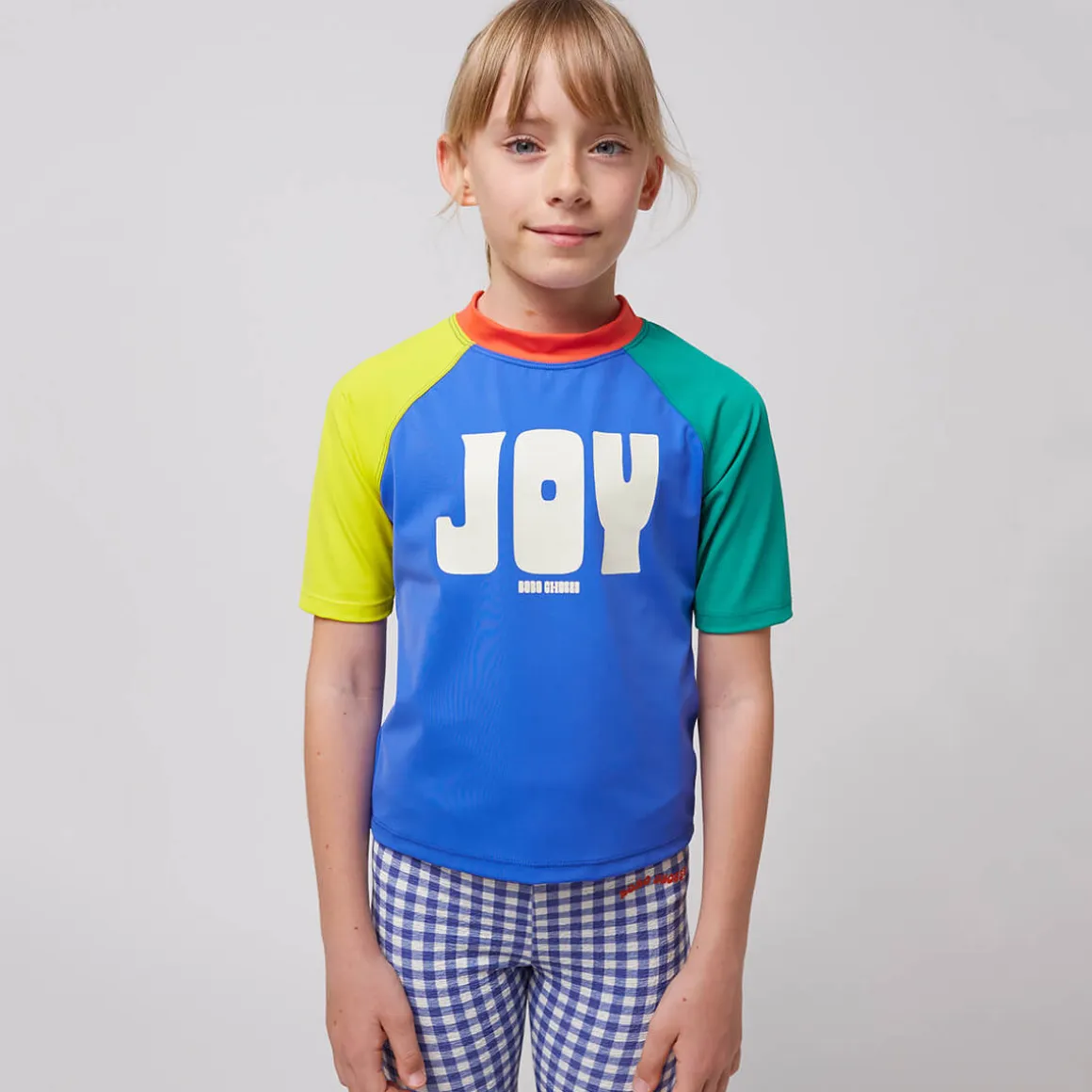 Joy Colour Block Swim T-Shirt by Bobo Choses