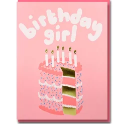 Joyful Pink Cake Greetings Card by Emma Emmerson for 1973