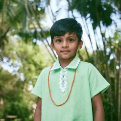 Jumbo Rickrack Leisure Polo in Popsicle by Misha & Puff - Last Ones In Stock - 4-8 Years
