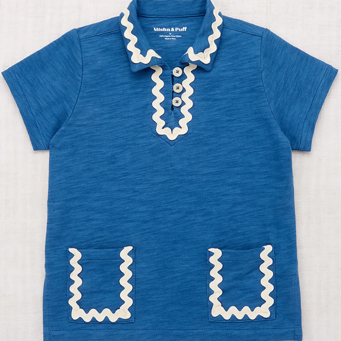 Jumbo Rickrack Leisure Polo in Holland by Misha & Puff - Last Ones In Stock - 4-6 Years