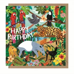 Jungle Birthday Greetings Card by Emma Jayne for Earlybird Designs