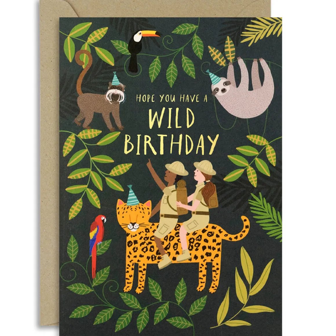 Jungle Explorers Birthday Greetings Card by Mifkins