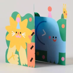 Jungle Fold Out Greetings Card by Susie Hammer for Wrap