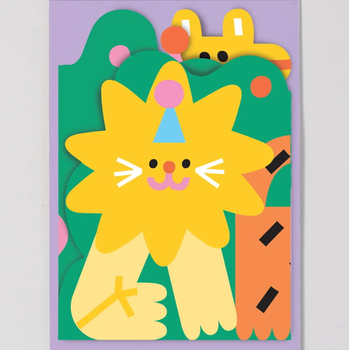 Jungle Fold Out Greetings Card by Susie Hammer for Wrap