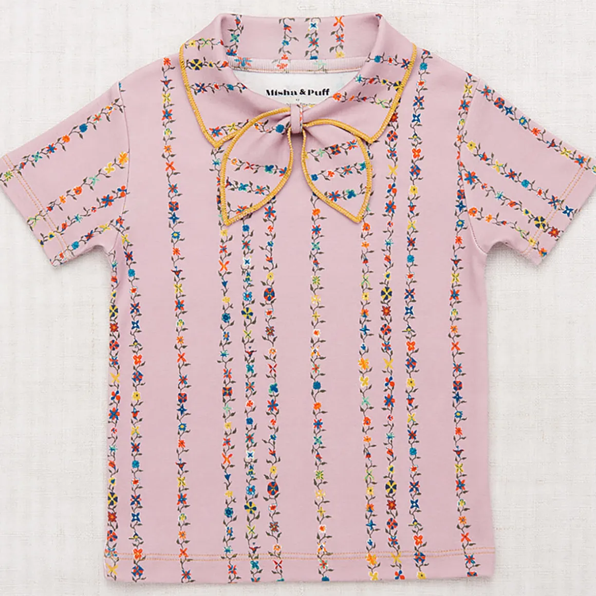 Junior Scout Tee in Plum Petal Little Botanica by Misha & Puff