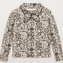 Junior Scout Top in Seal Gray Medallion by Misha & Puff