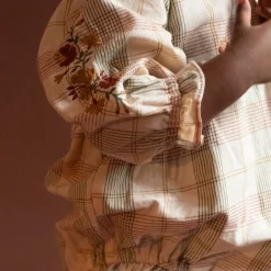 Juniper Romper in Harvest Plaid by Lali