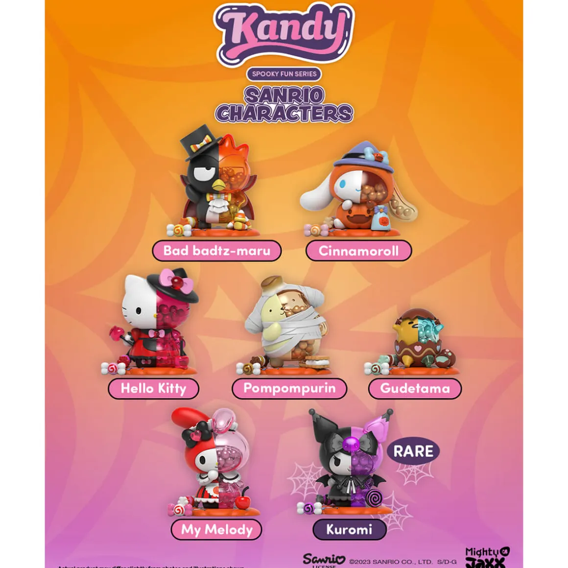 Kandy X Sanrio Ft. Jason Freeny Characters Series 4 Spooky Fun Edition by Mighty Jaxx