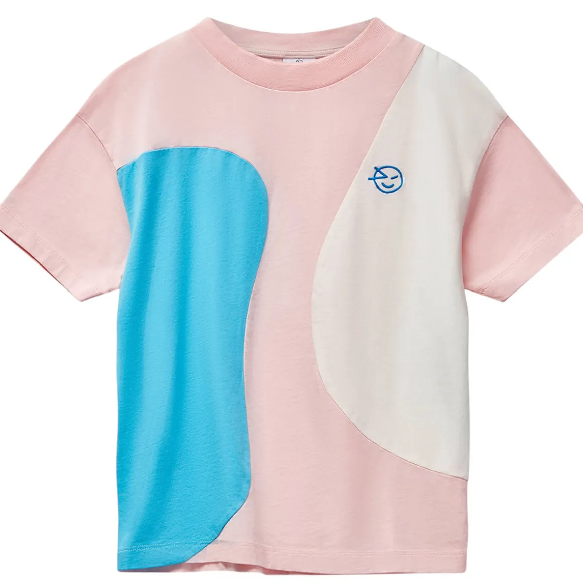 Keel Tee in Pink, Blue & Ecru by Wynken