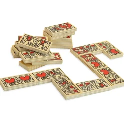 Keith Haring Natural Wood Dominoes by Vilac