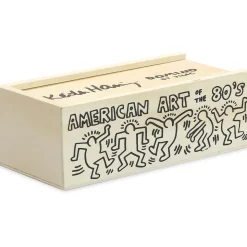 Keith Haring Natural Wood Dominoes by Vilac