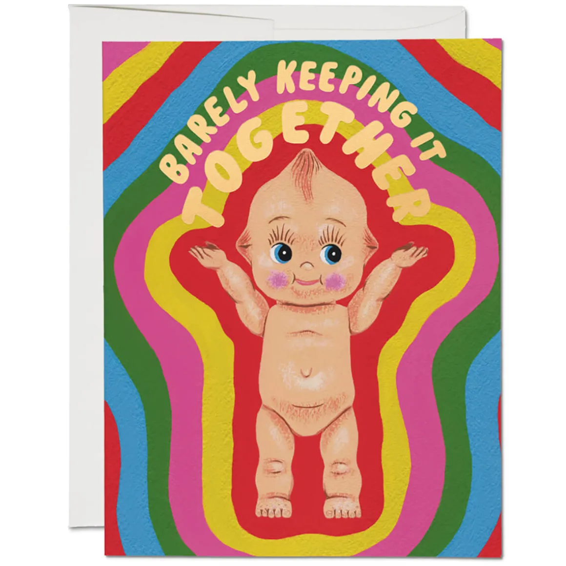 Kewpie Doll Greetings Card by Red Cap Cards