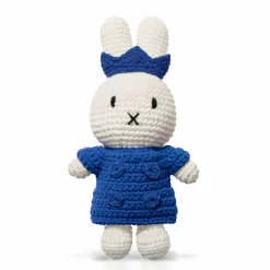 King Miffy In Her Blue Coat And Blue Crown by Miffy Handmade