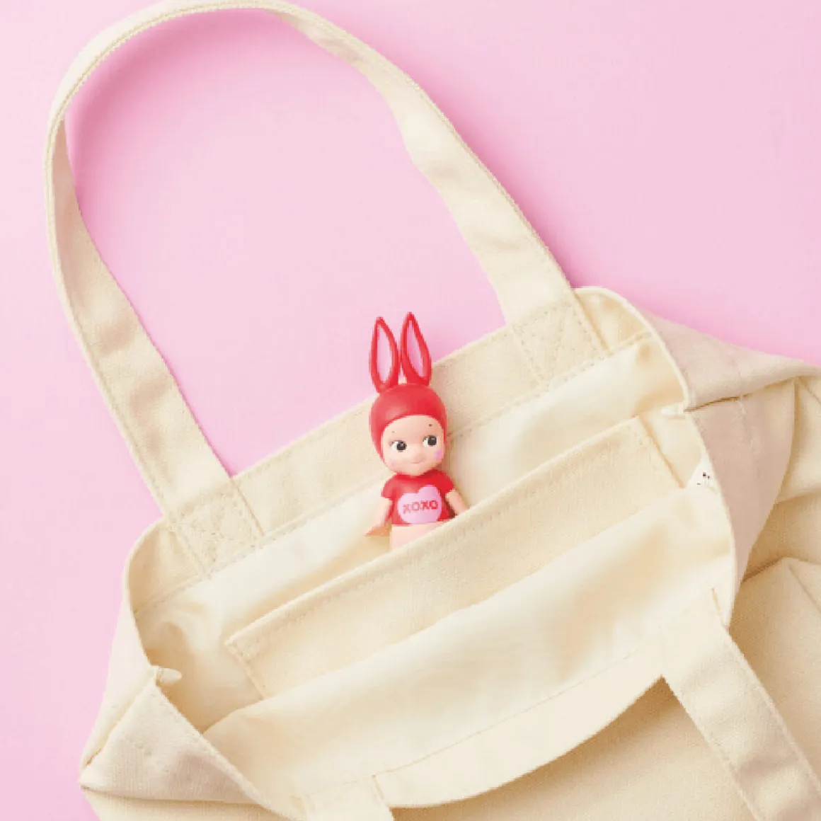 Kiss Kiss Embroidered Tote Bag (Limited Edition) by Sonny Angel