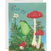 Kiss Me Love Greetings Card by Red Cap Cards