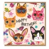 Kitsch Cats Birthday Greetings Card by Emma Jayne for Earlybird Designs