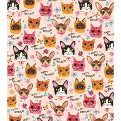 Kitsch Cats Gift Wrap by Emma Jayne for Earlybird Designs