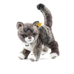Kitty Cat (25cm) in Grey / Beige by Steiff