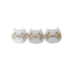Kitty Trio Hair Clip (6cm) in Various Colours by Hello Sakura