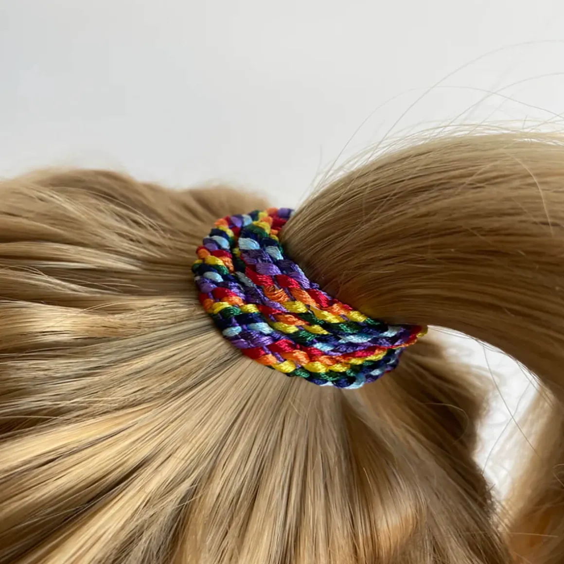Kknekki Snag Free Hair Band in Rainbow by Bon Dep