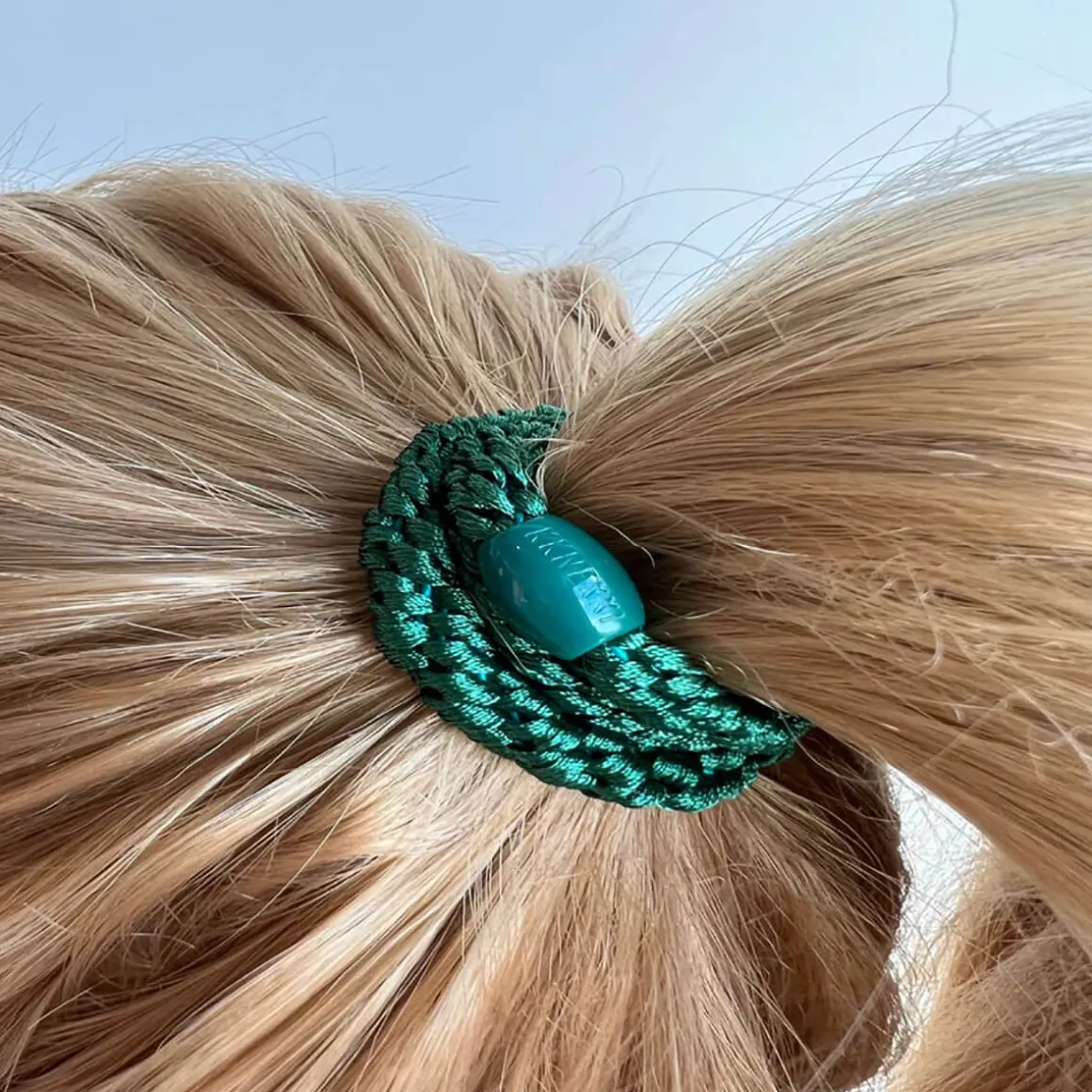 Kknekki Snag Free Hair Band in Forest Green by Bon Dep