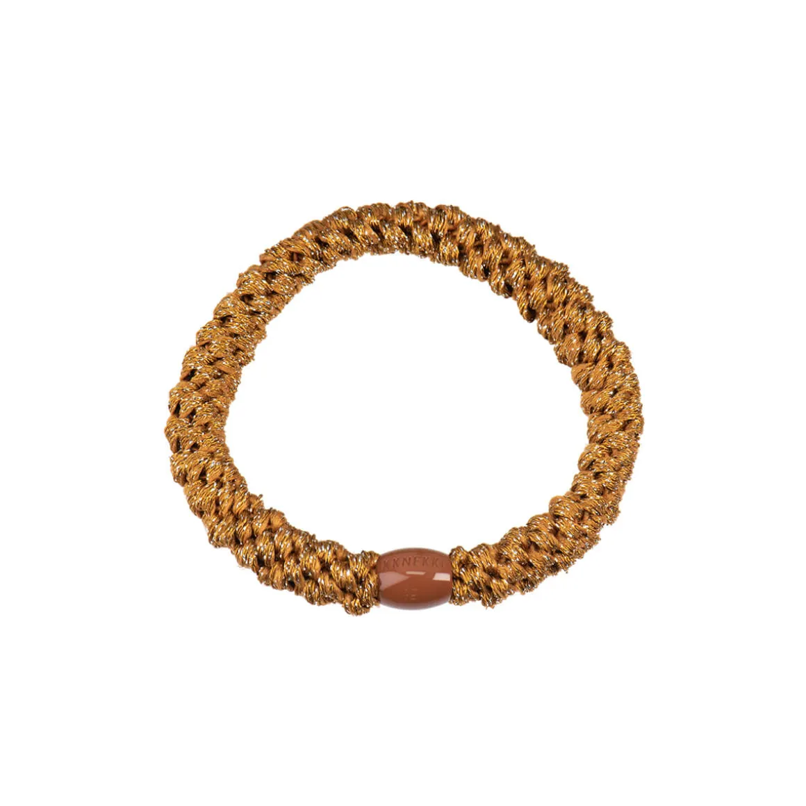 Kknekki Snag Free Hair Band in Light Curry Glitter by Bon Dep
